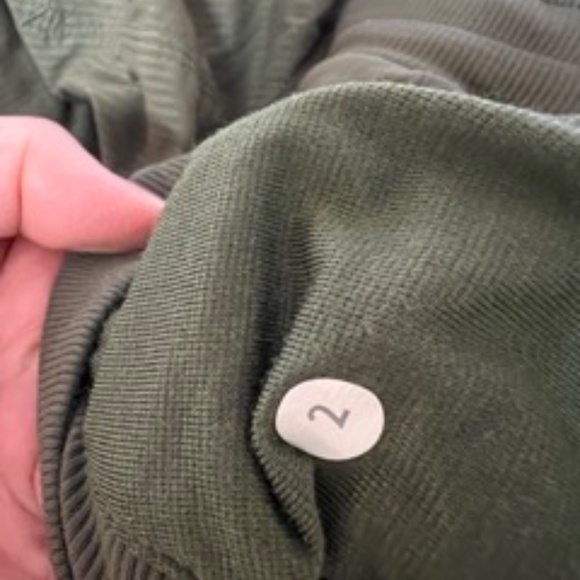 COPY - Lululemon Dance Studio pants lined Army Green 2 Full Length Cinched hem - Picture 6 of 15